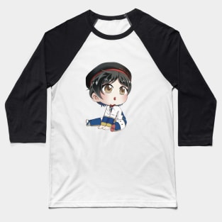 Surprised Neige LeBlanche Chibi Baseball T-Shirt